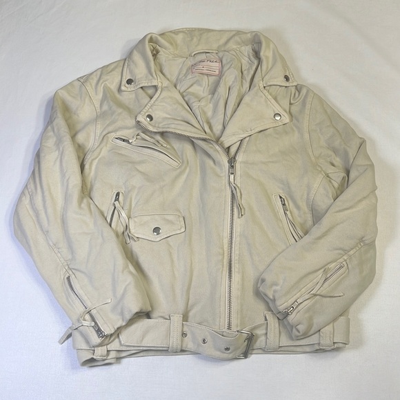 Free People Rebel Motto Knit Jacket Cream - Picture 2 of 7